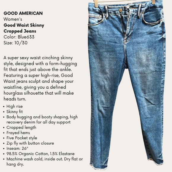 GOOD AMERICAN, Good Waist Cropped, 30 - Picture 7 of 7